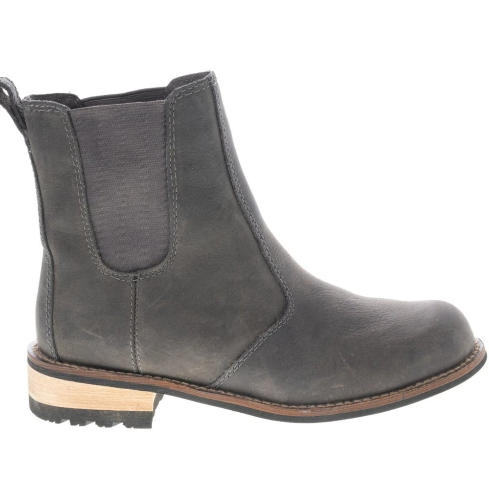 Kodiak Alma Chelsea Gray Leather Waterproof Boots Size 8
